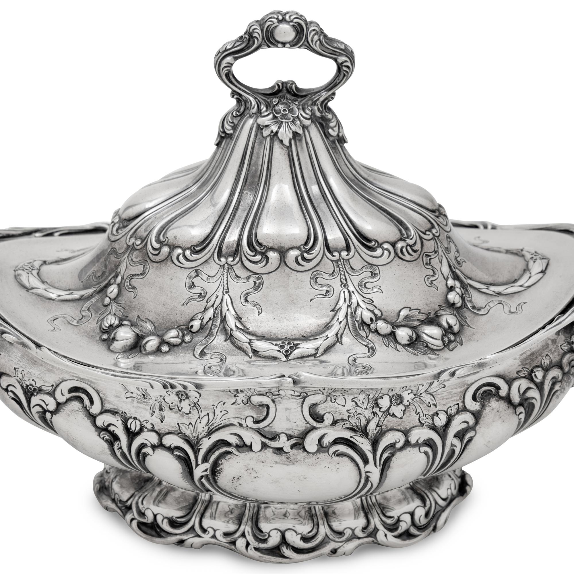 An American Silver Covered Tureen