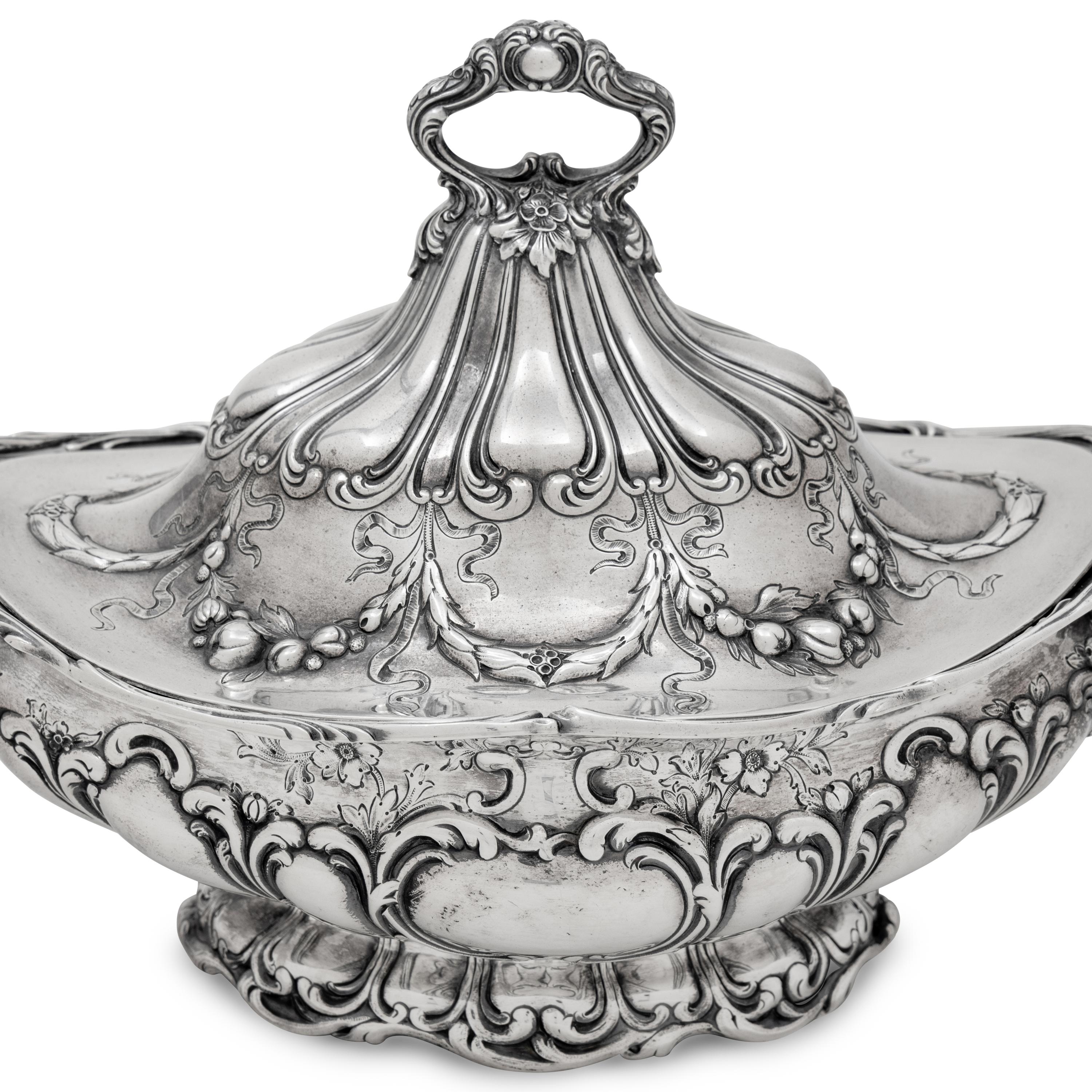 An American Silver Covered Tureen