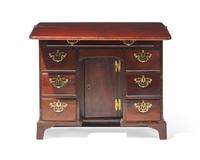 A George III Mahogany Sea Captain's Knee-Hole Desk