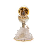 MANFRED WILD, YELLOW GOLD, DIAMOND, ENAMEL AND MULTIGEM 'WINTER EGG'