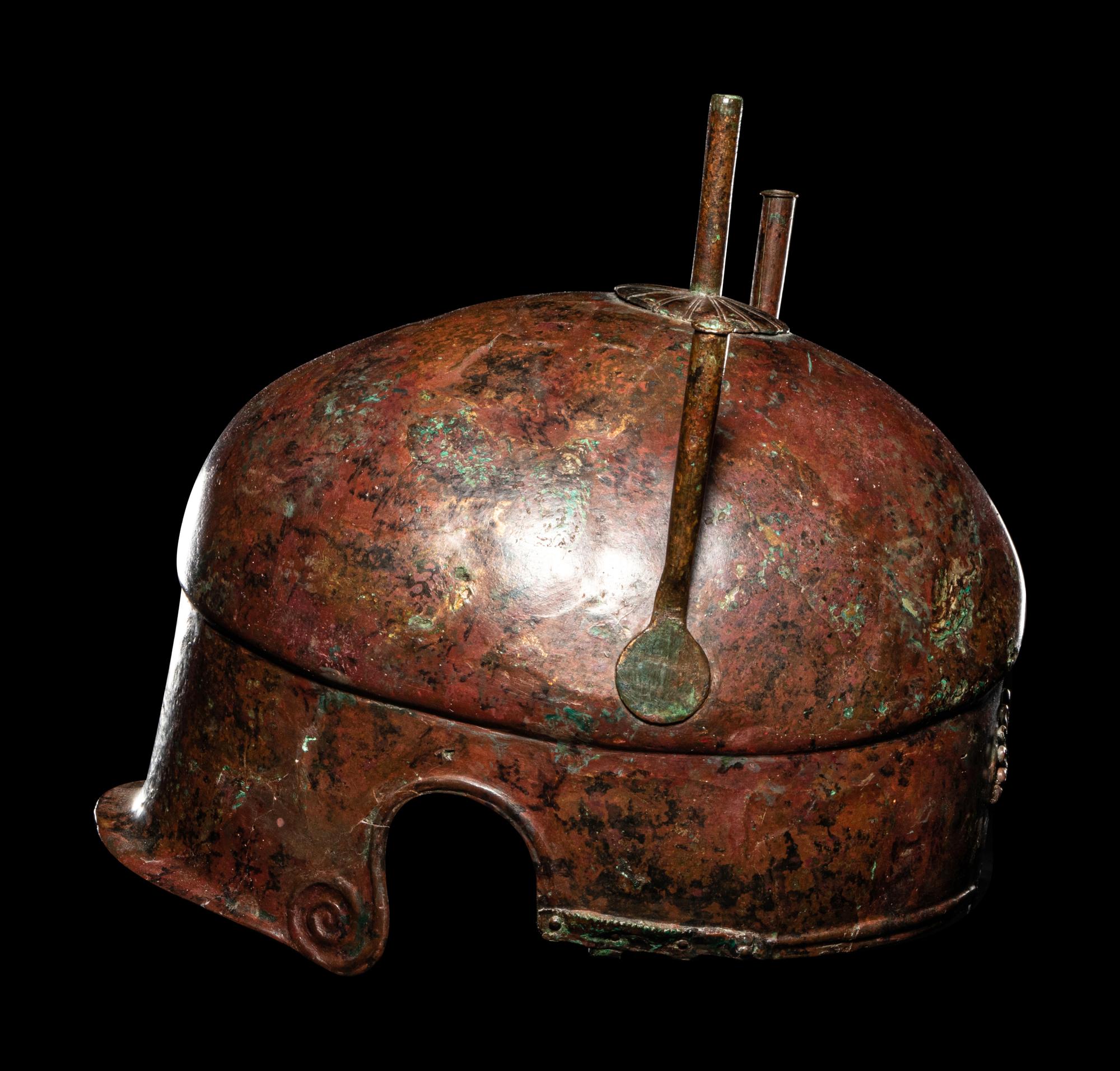 A Greek Bronze Chalcidian Helmet