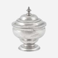 A silver footed sugar bowl and cover Joseph Richardson, Sr. (1711-1784), Philadelphia, PA, circa 1760