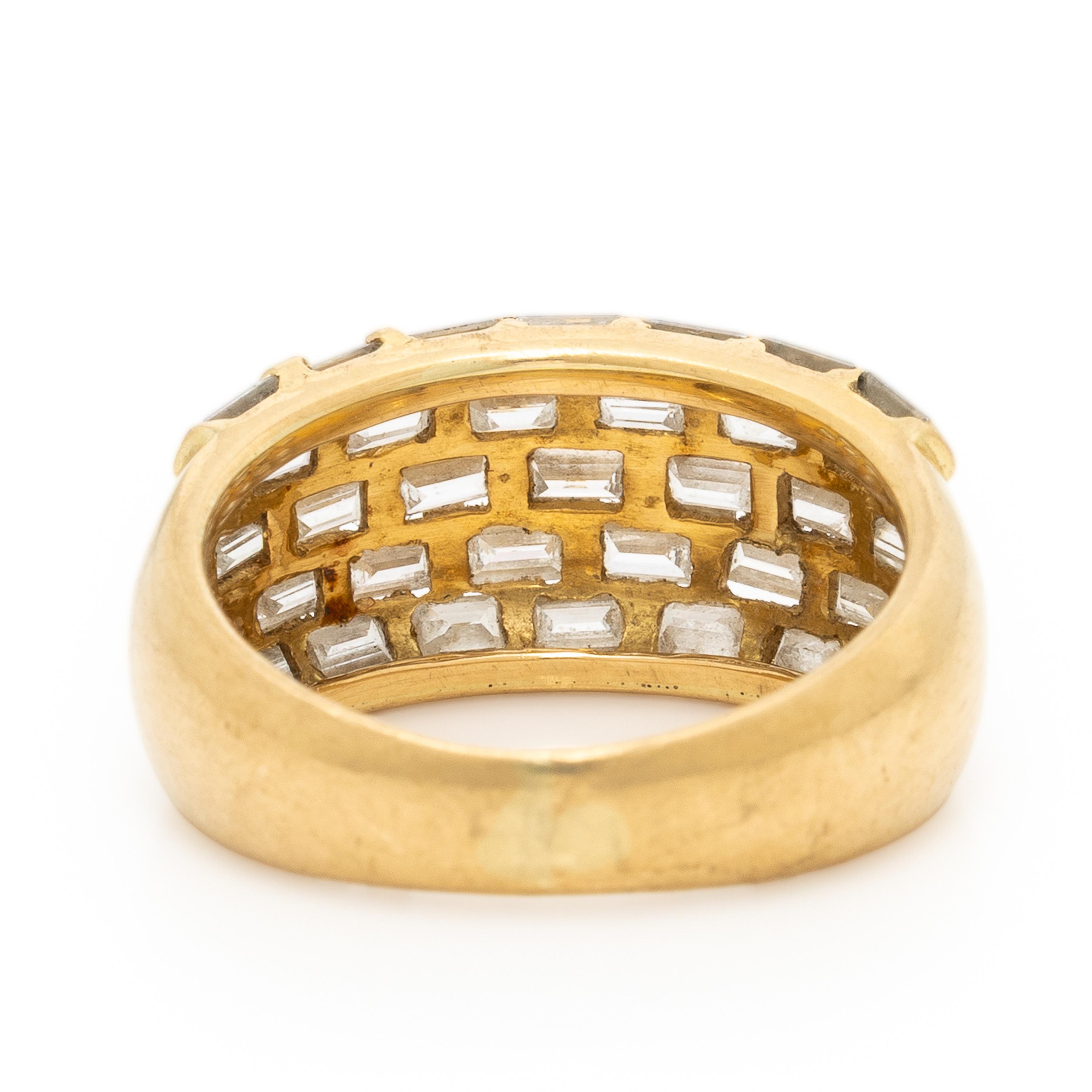 Diamond and Yellow Gold Ring