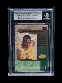 A 1996-97 Skybox Premium Rubies Kobe Bryant Rookie Basketball Card No. 55 (BGS 9 MINT)