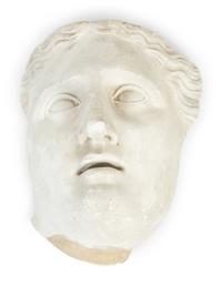 Two American Plaster Masks of a Man By C. Hennecke & Co.