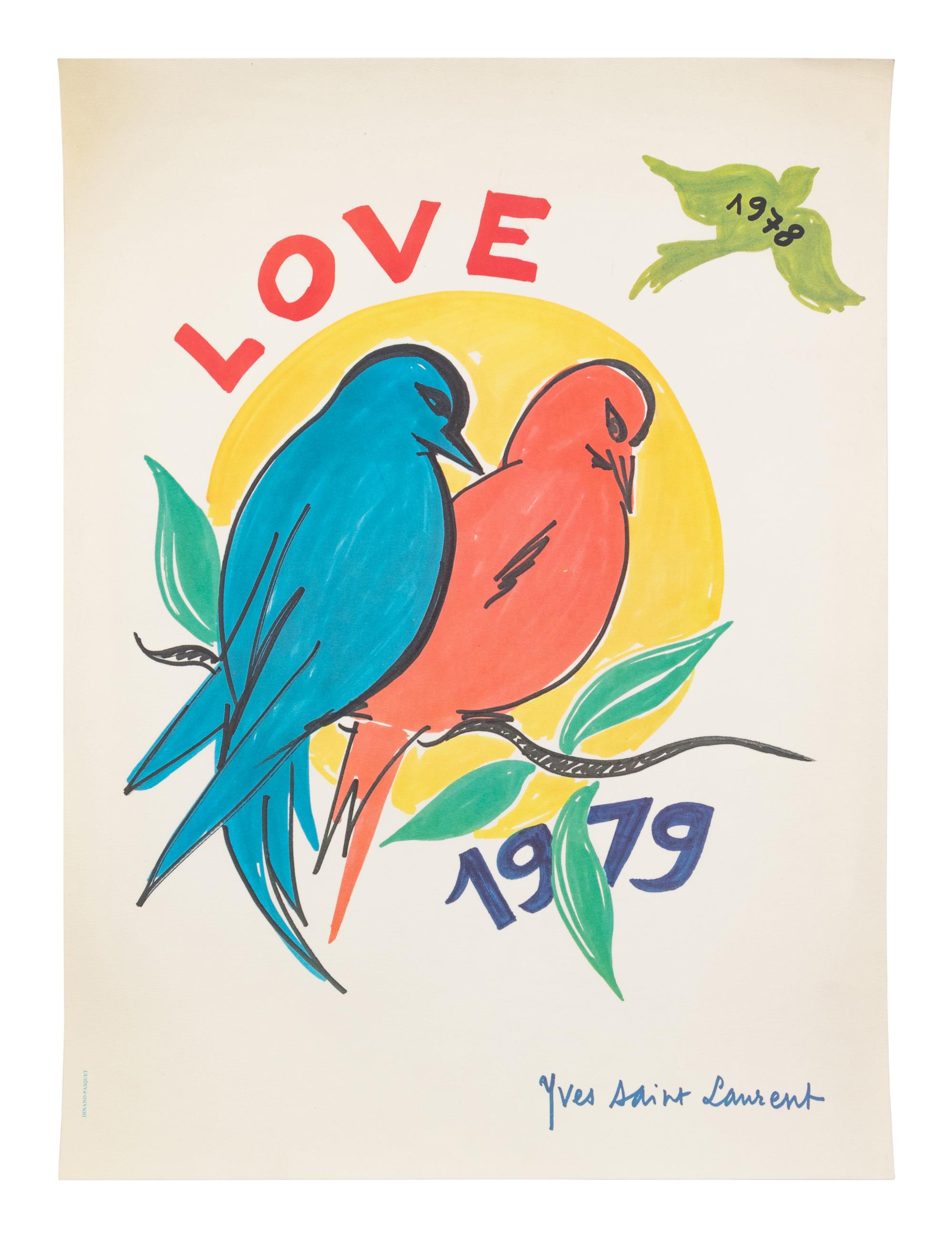 Group of Six Yves Saint Laurent Posters, 1975-83