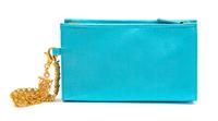 Gianni Versace Couture Blue Satin Goldtone Medusa Handbag, 1990s