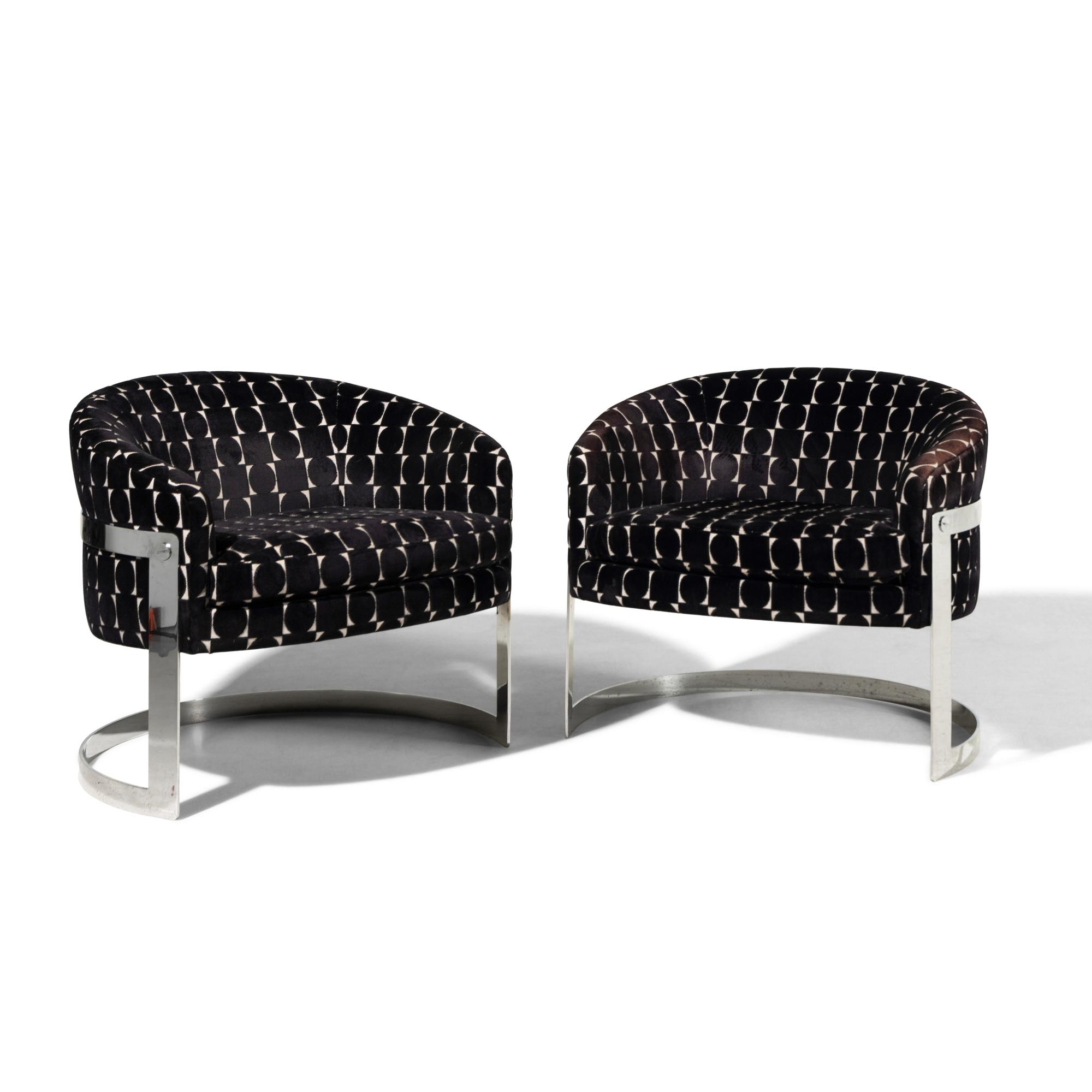 Cantilevered Barrel Chairs Flair, USA