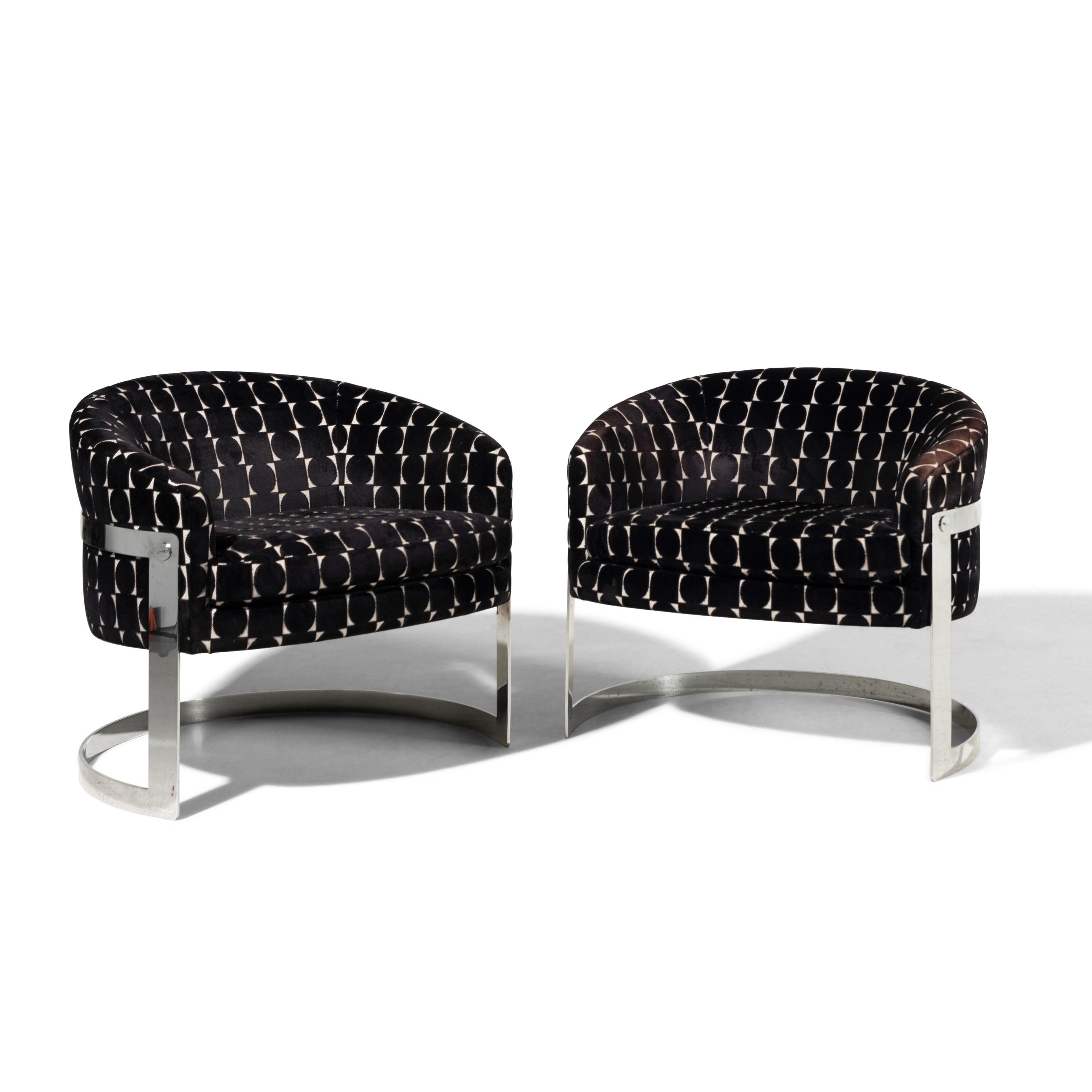 Cantilevered Barrel Chairs Flair, USA