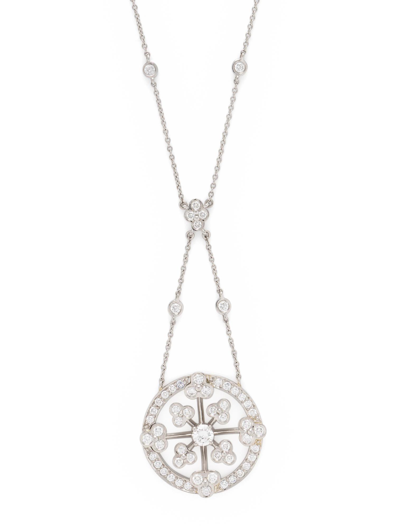 SUNA BROTHERS, PLATINUM AND DIAMOND NECKLACE