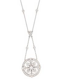 SUNA BROTHERS, PLATINUM AND DIAMOND NECKLACE