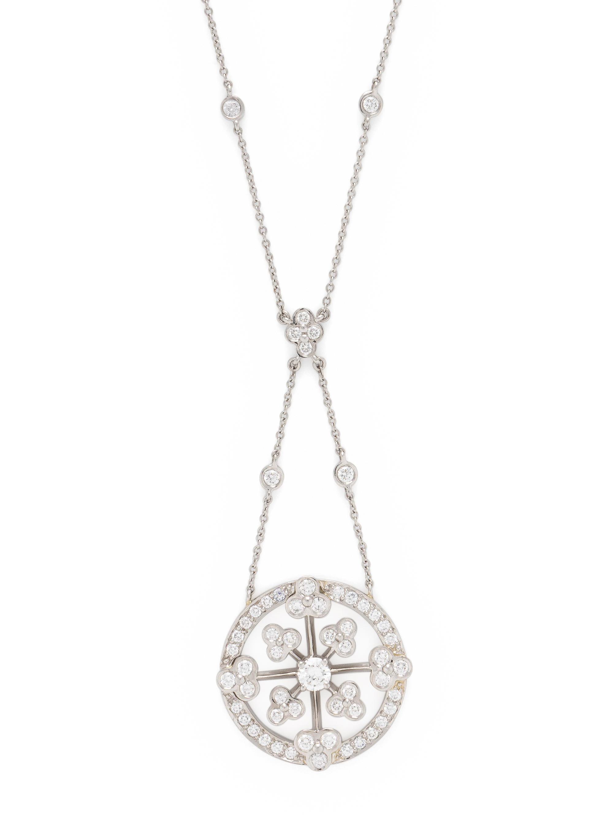 SUNA BROTHERS, PLATINUM AND DIAMOND NECKLACE