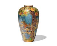 A Wedgwood Fairyland lustre "Willow" vase, decoration designed by Daisy Makeig-Jones (1881-1945), England, circa 1920s