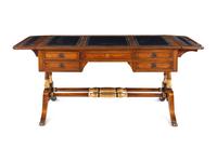 A Regency Style Parcel-Gilt and Part-Ebonized Mahogany Sofa Table