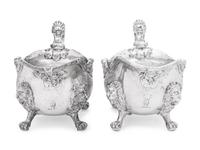 A Pair of Paul de Lamerie George I/II Silver Sauce Boats
