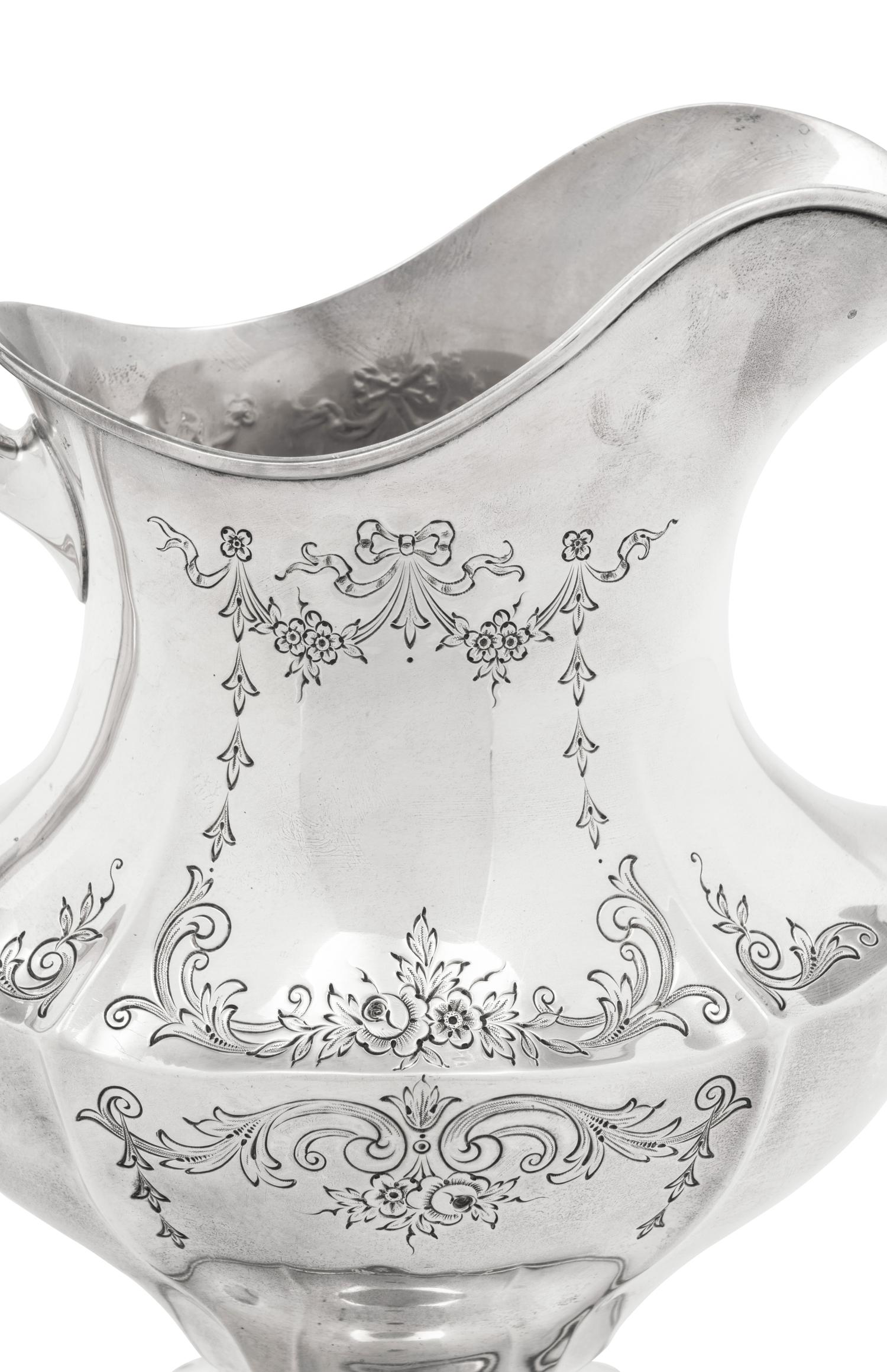 An American Silver Water Pitcher