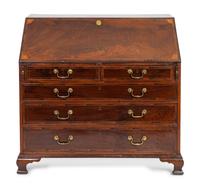 A George III Inlaid Mahogany Slant-Front Desk — CIRCA 1800