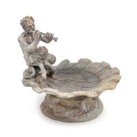 A Cast Lead Garden Ornament Width 17 inches. — EARLY 20TH CENTURY