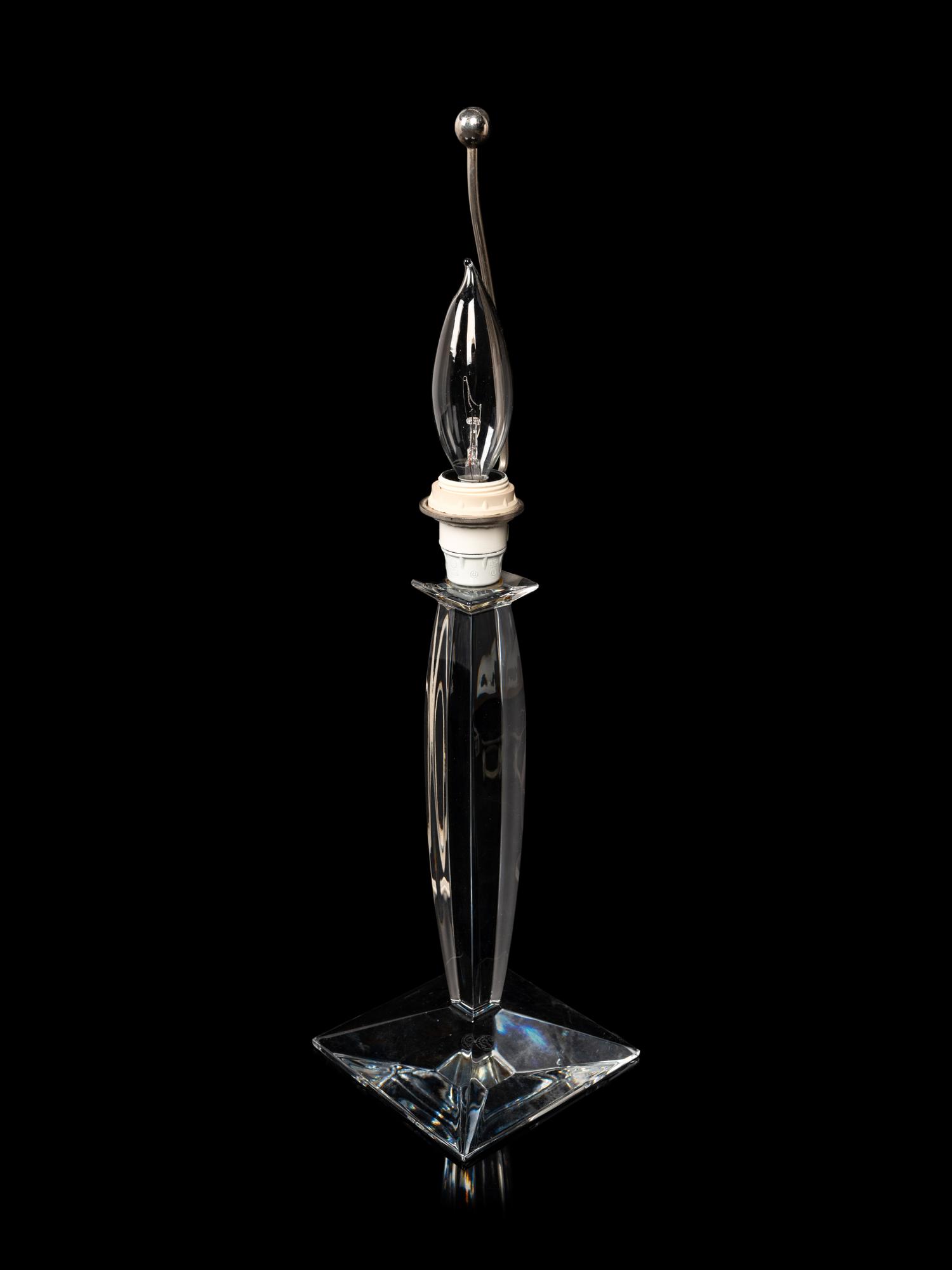 A Baccarat Table Lamp