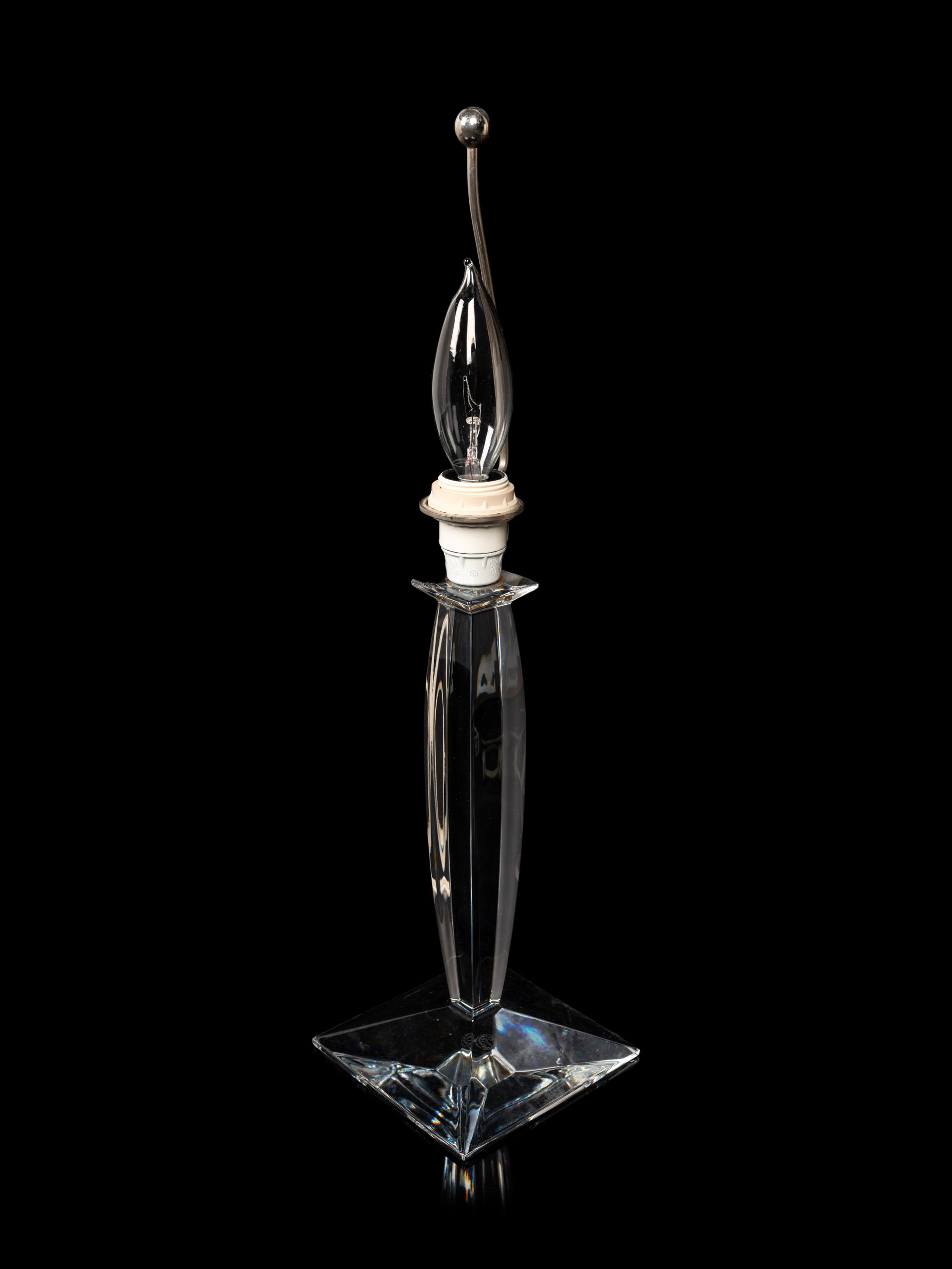 A Baccarat Table Lamp