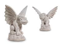 A Pair of Cast Stone Gargoyles