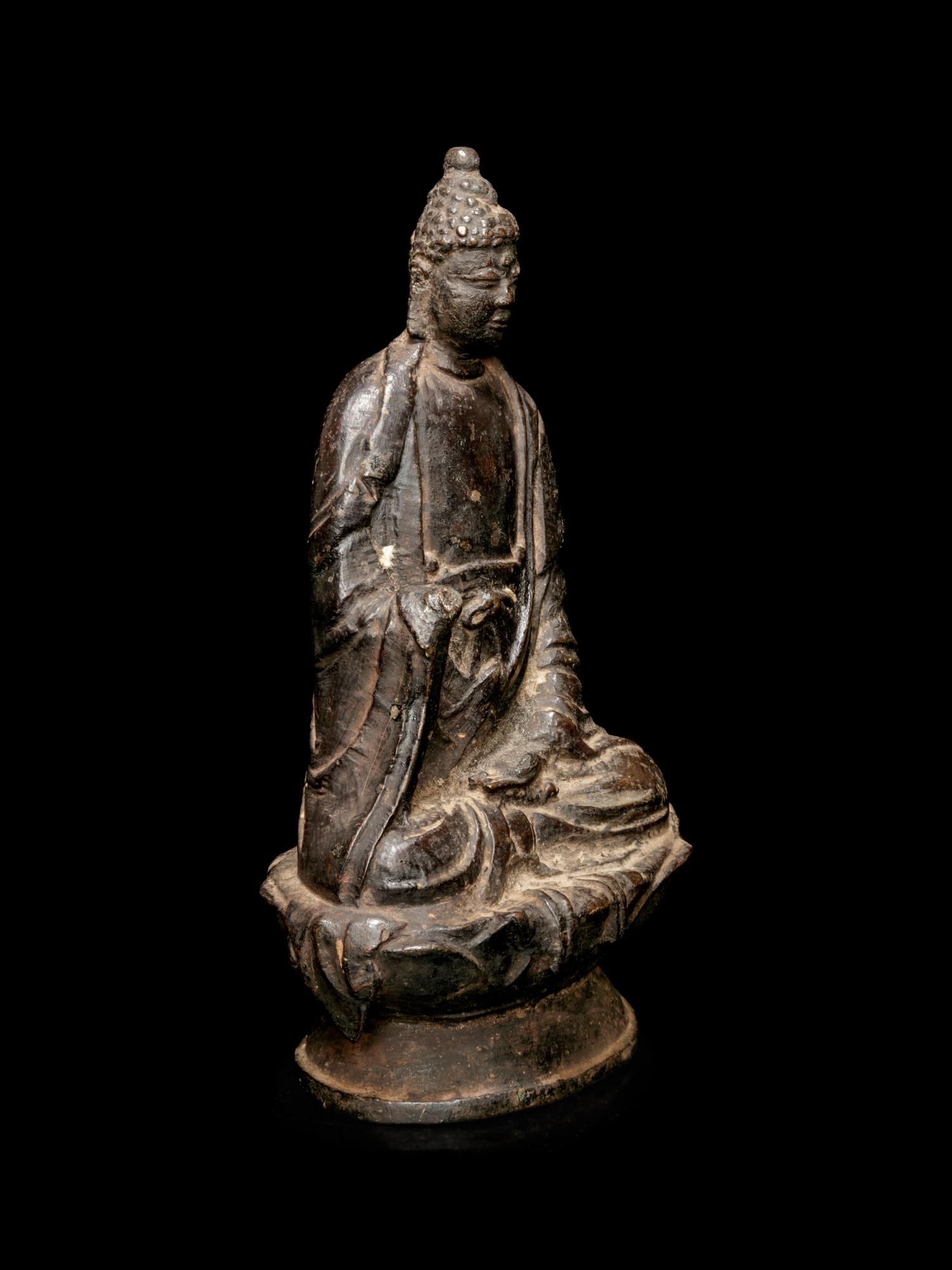A Bronze Figure of Buddha Shakyamuni