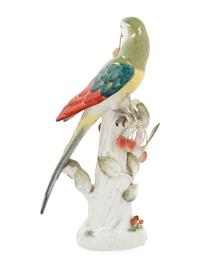 A Meissen Porcelain Model of a Parrot
