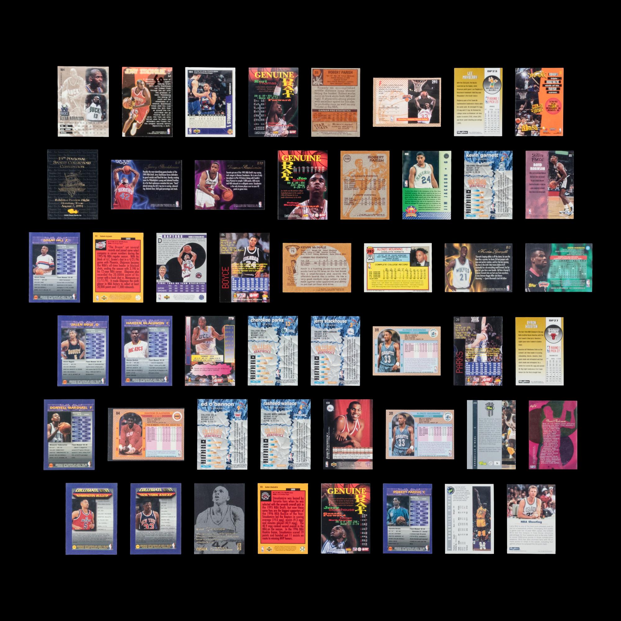 A Large Collection of 1990s NBA Hall of Fame Basketball Cards