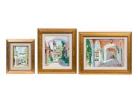 Palm Beach Scenes (Three Paintings)