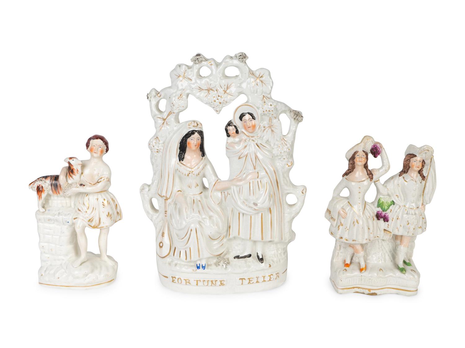 Three Staffordshire Figural Groups — 19TH CENTURY