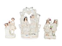 Three Staffordshire Figural Groups — 19TH CENTURY