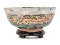 A Chinese Export Porcelain Bowl and Stand