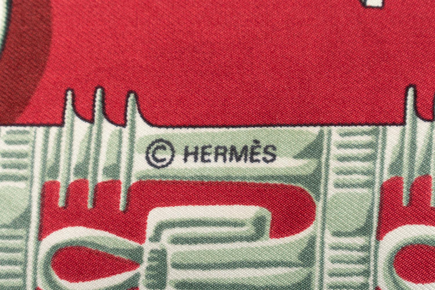Four Scarves and One Pair of Gloves: Three Hermès, One Gucci, and One Pair of Hermès Gloves