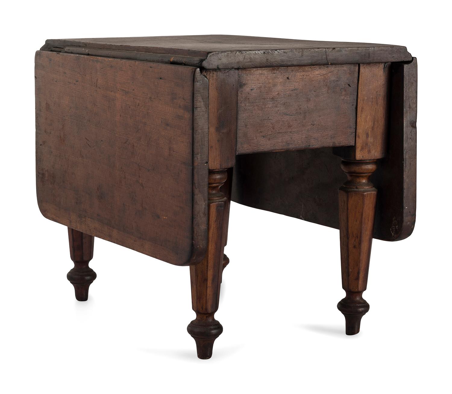 A Classical Cherrywood Diminutive Drop-Leaf Table