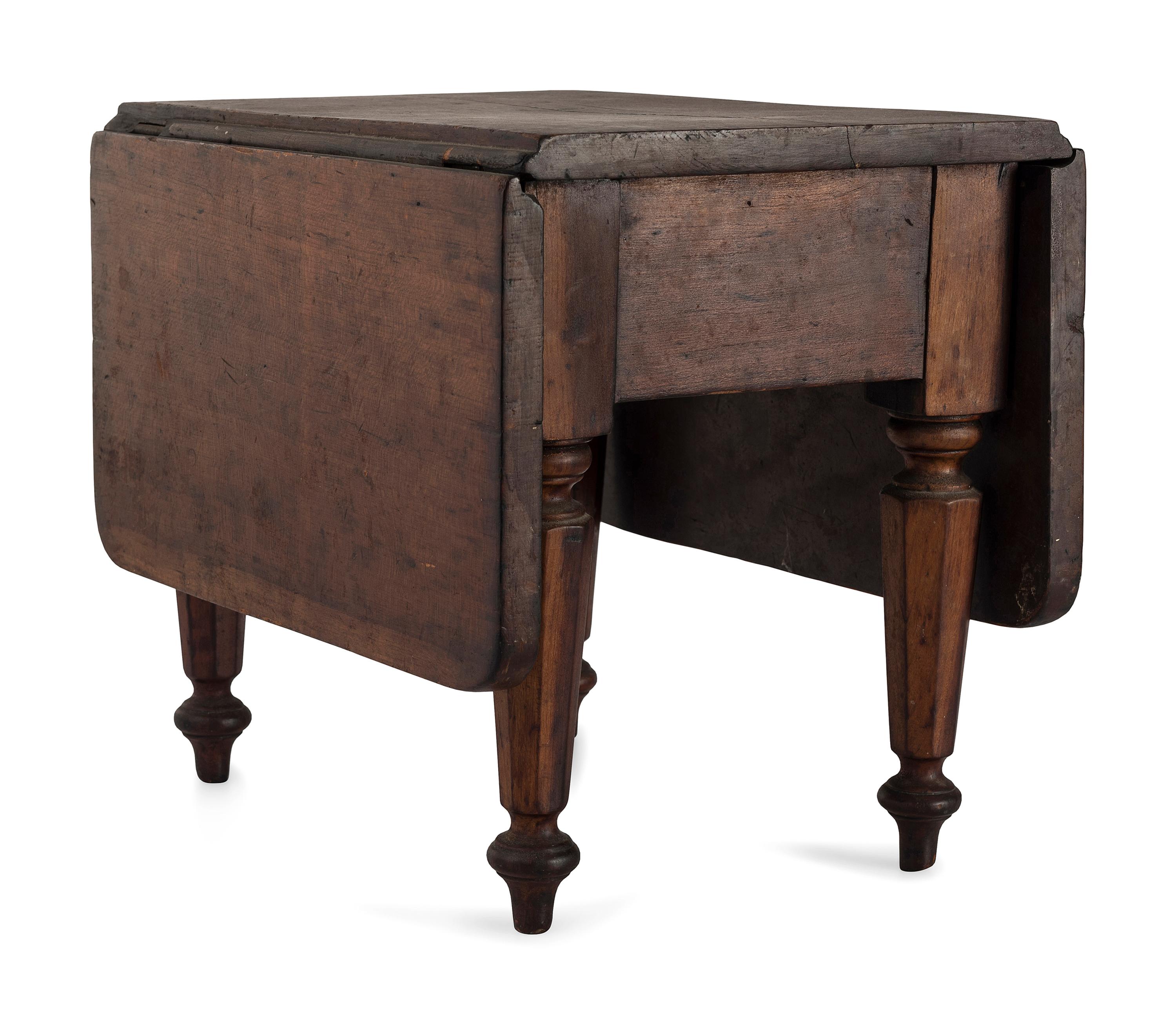 A Classical Cherrywood Diminutive Drop-Leaf Table
