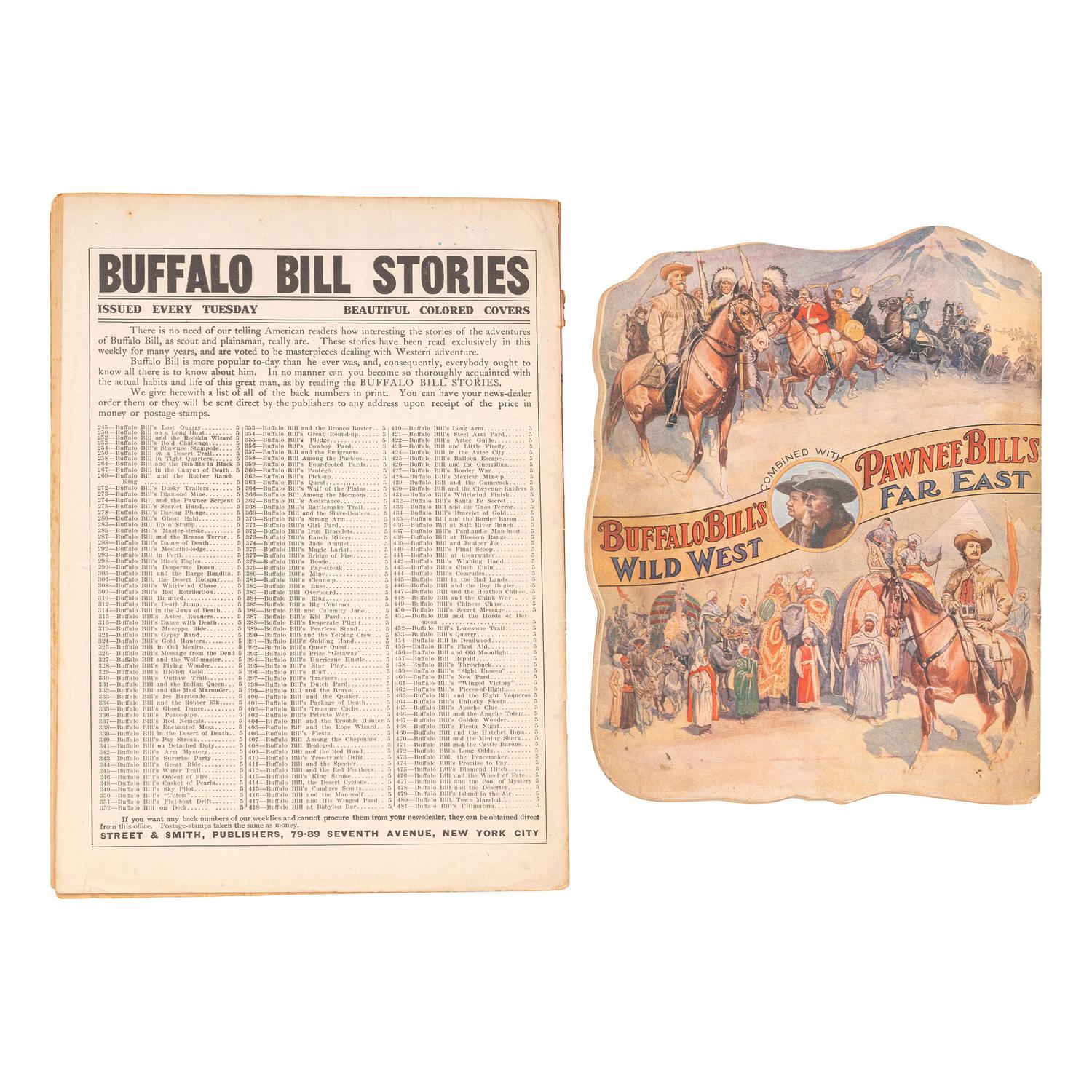 [WILD WEST SHOWS]. A group of 3 Buffalo Bill and Wild West booklets, incl. programmes for 1909 and 1910.