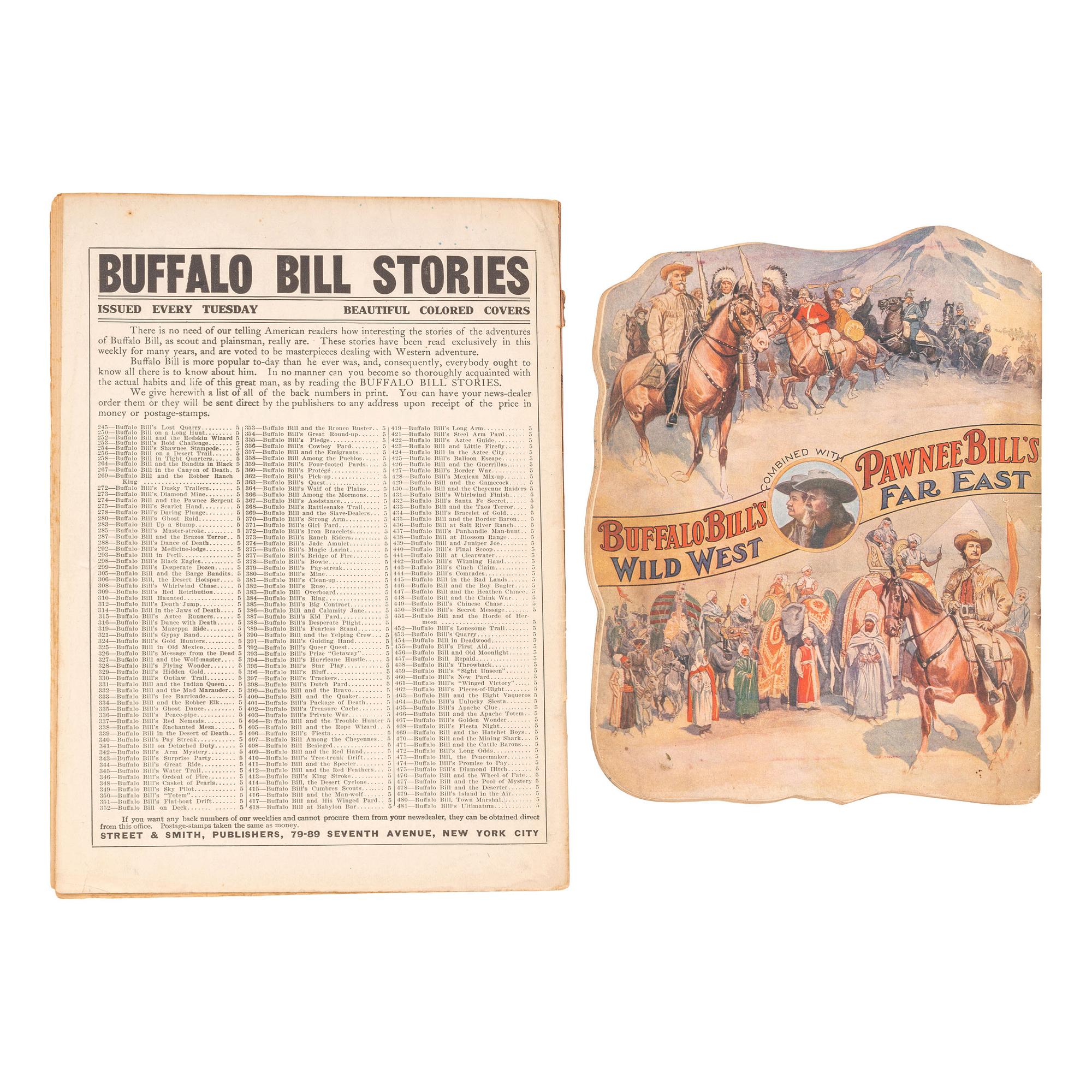 [WILD WEST SHOWS]. A group of 3 Buffalo Bill and Wild West booklets, incl. programmes for 1909 and 1910.