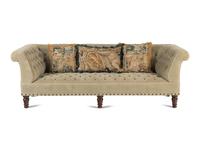 A Button-Tufted Upholstered Sofa