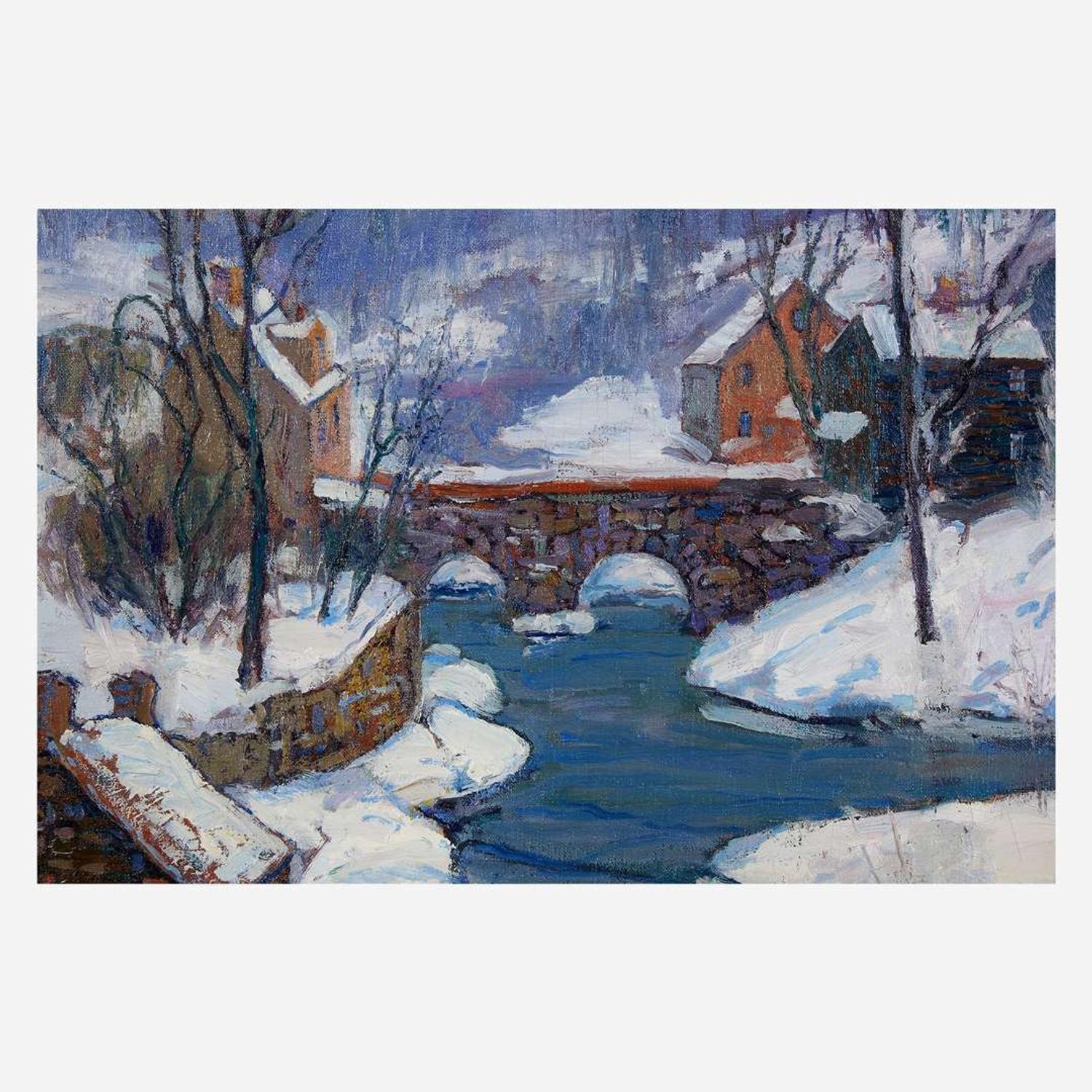 Fern Isabel Coppedge (American, 1883–1951) December Afternoon (Carversville)