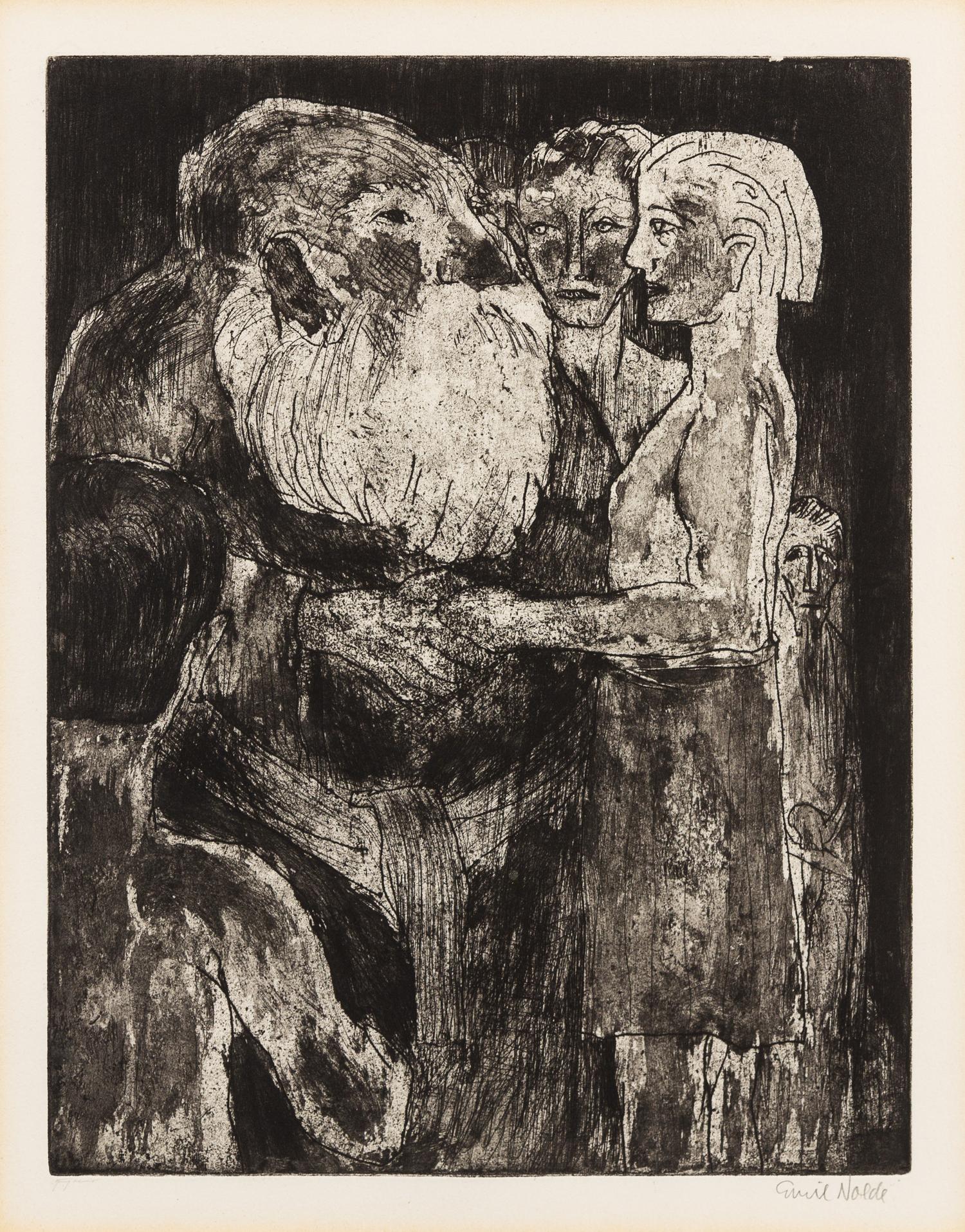 Emil Nolde, (German, 1867-1956), Wikinger (Vikings), 1922