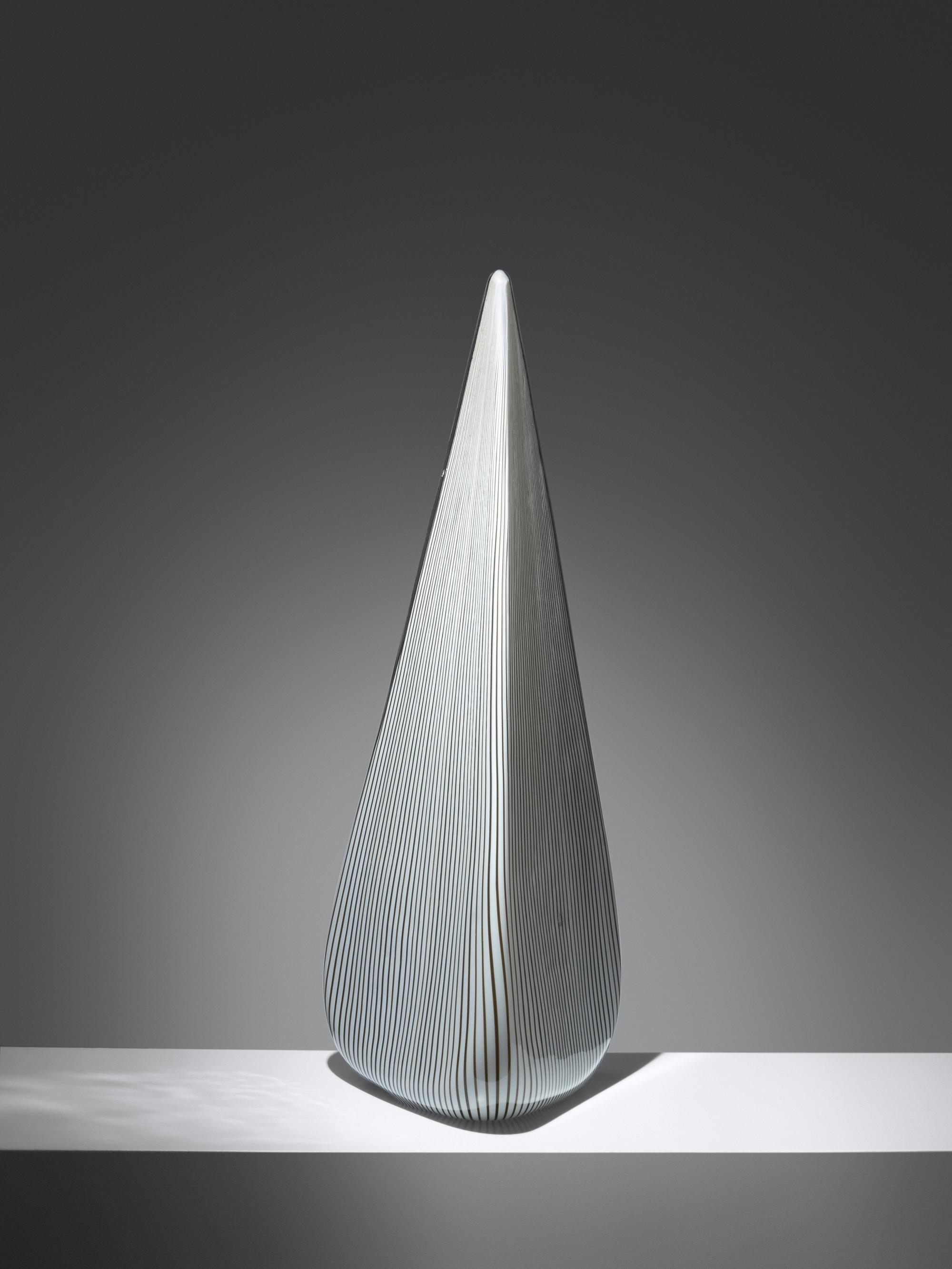 Pyramid Table Lamp Effetre Murano, Italy