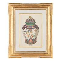 A Set of Six Framed Prints of Chinese Porcelain Vases