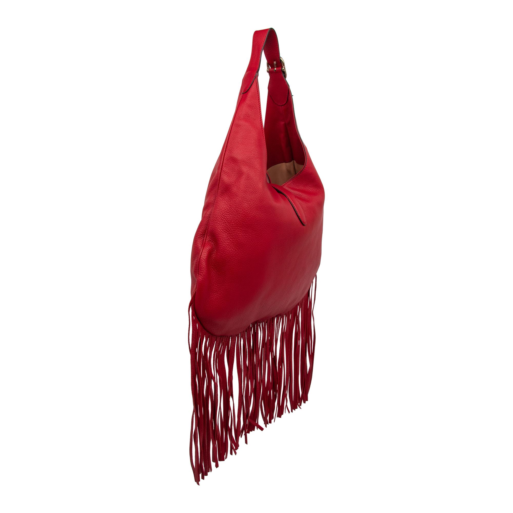 Gucci, Fringed Leather Jackie Hobo Bag