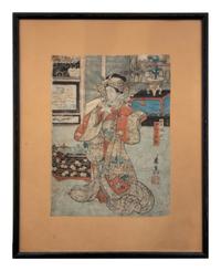 A Group of Six Japanese Woodblock Prints