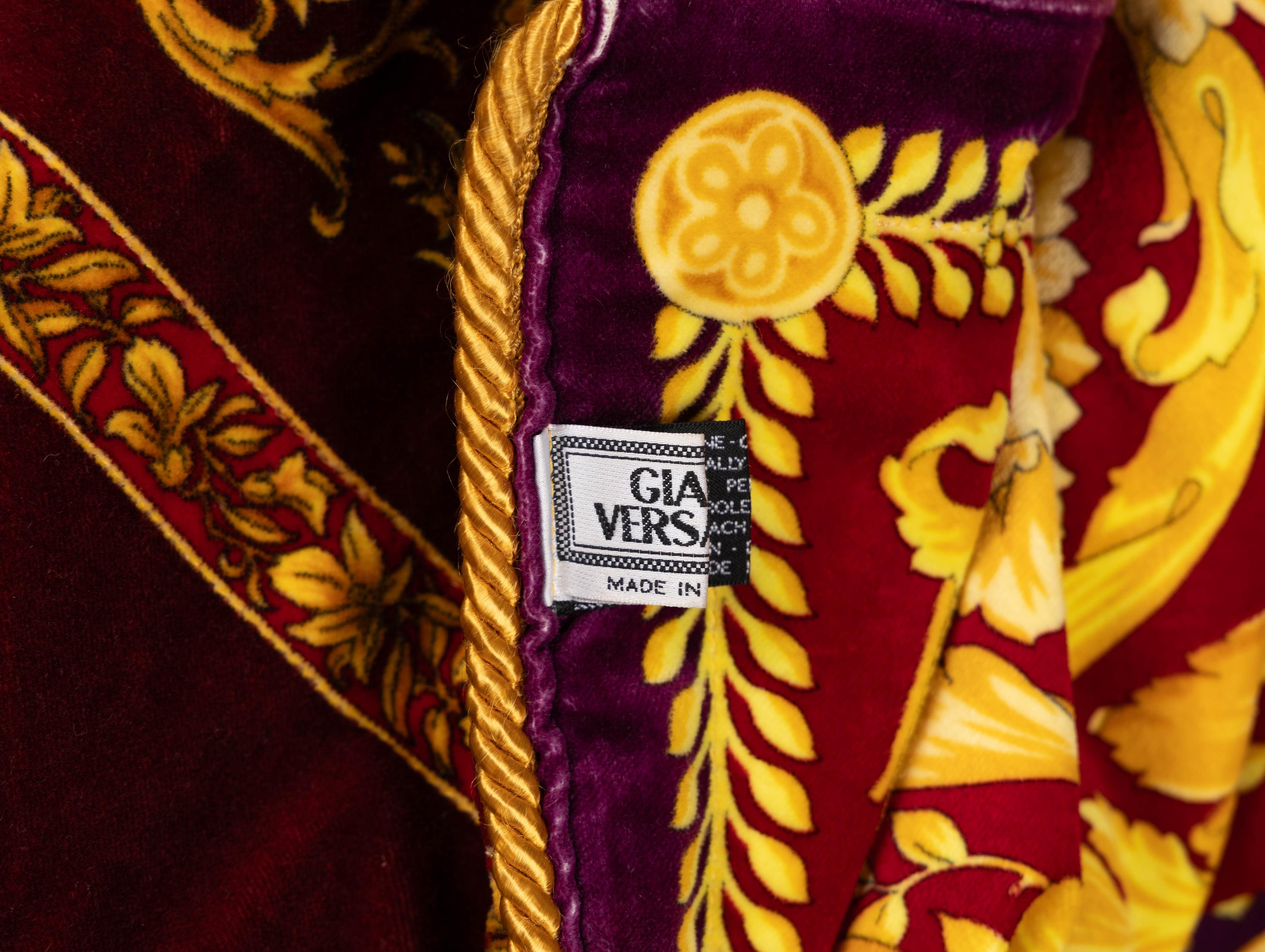 Gianni Versace, Printed Velvet Comforter