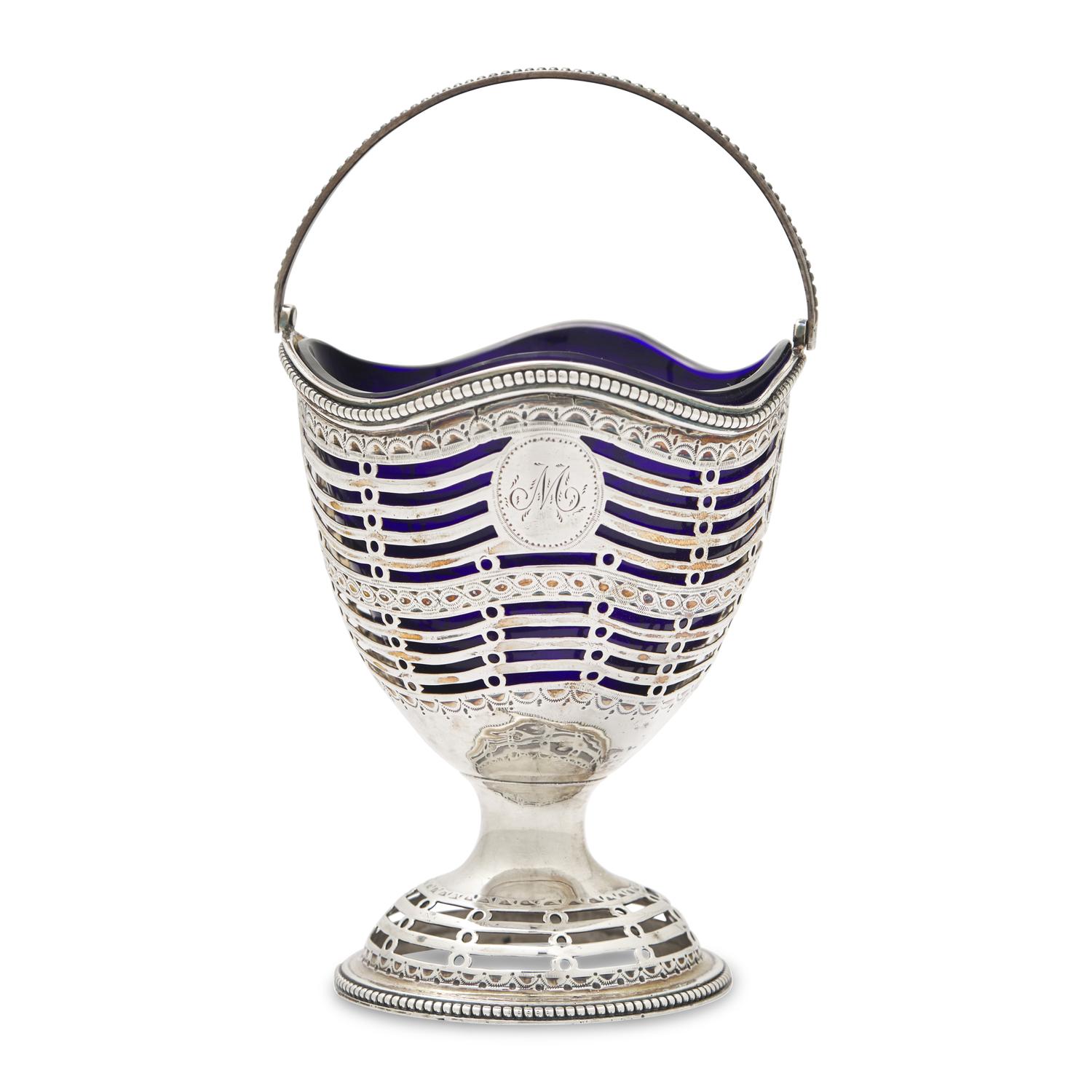 A George III Pierced Silver Sugar Basket