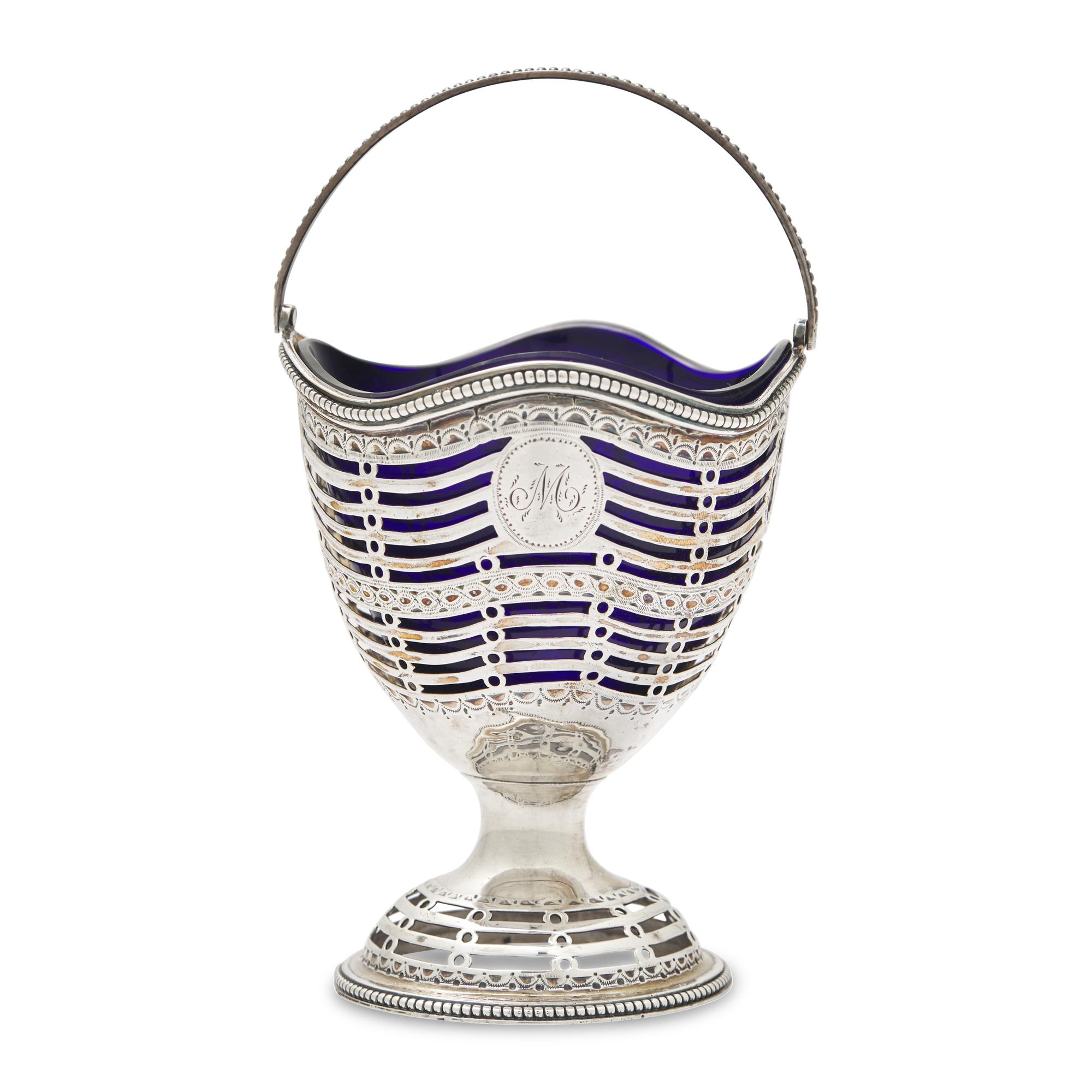 A George III Pierced Silver Sugar Basket