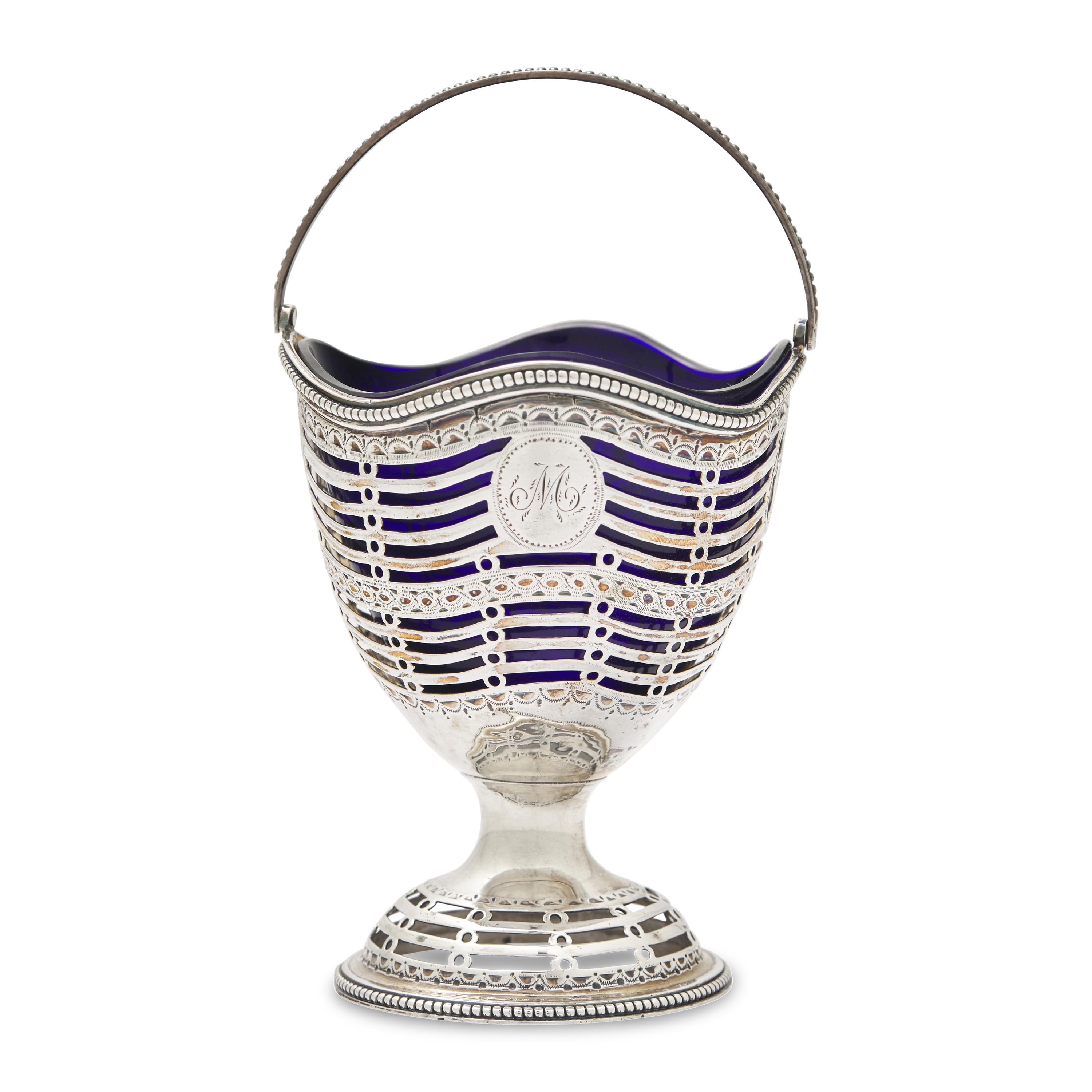A George III Pierced Silver Sugar Basket