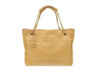 Chanel Tan Matelassé Tote