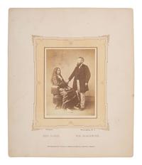 GARDNER, Alexander (1821-1882), photographer. Albumen photograph of Red Cloud and William Blackmore. Washington, DC, 1872.
